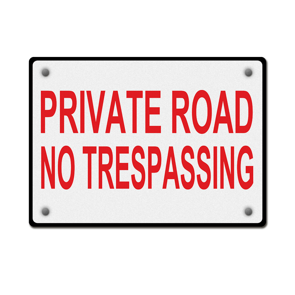 Aluminum Horizontal Metal Sign Private Drive B Weatherproof Street Signage