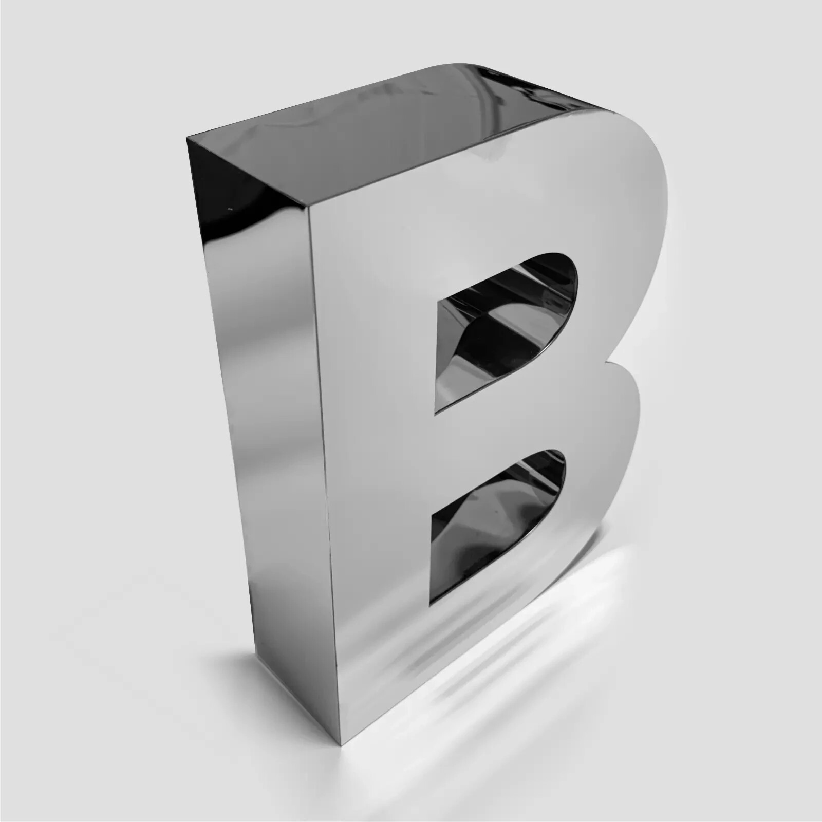 Non-Illuminated Stainless Steel Channel Letters Sign, Custom Metal Business Sign