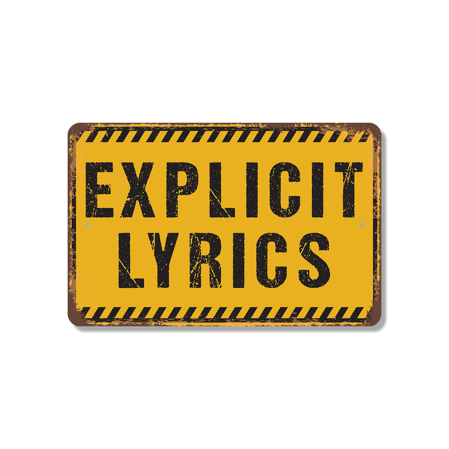 Explicit Lyrics Street Sign Ahead Durable Perfect for Studios