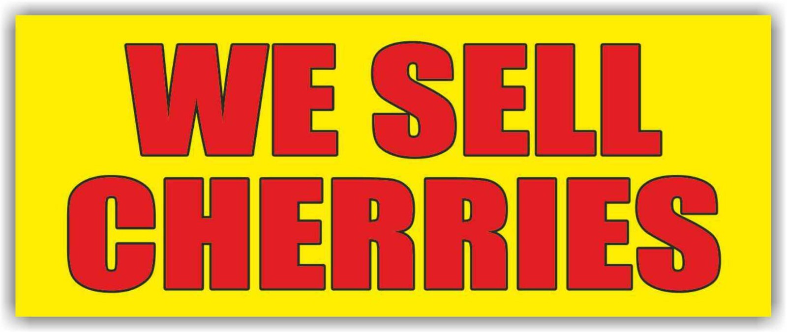 WE SELL CHERRIES Advertising Banner Vinyl Mesh Sign Fruits Vegetables Shop Store