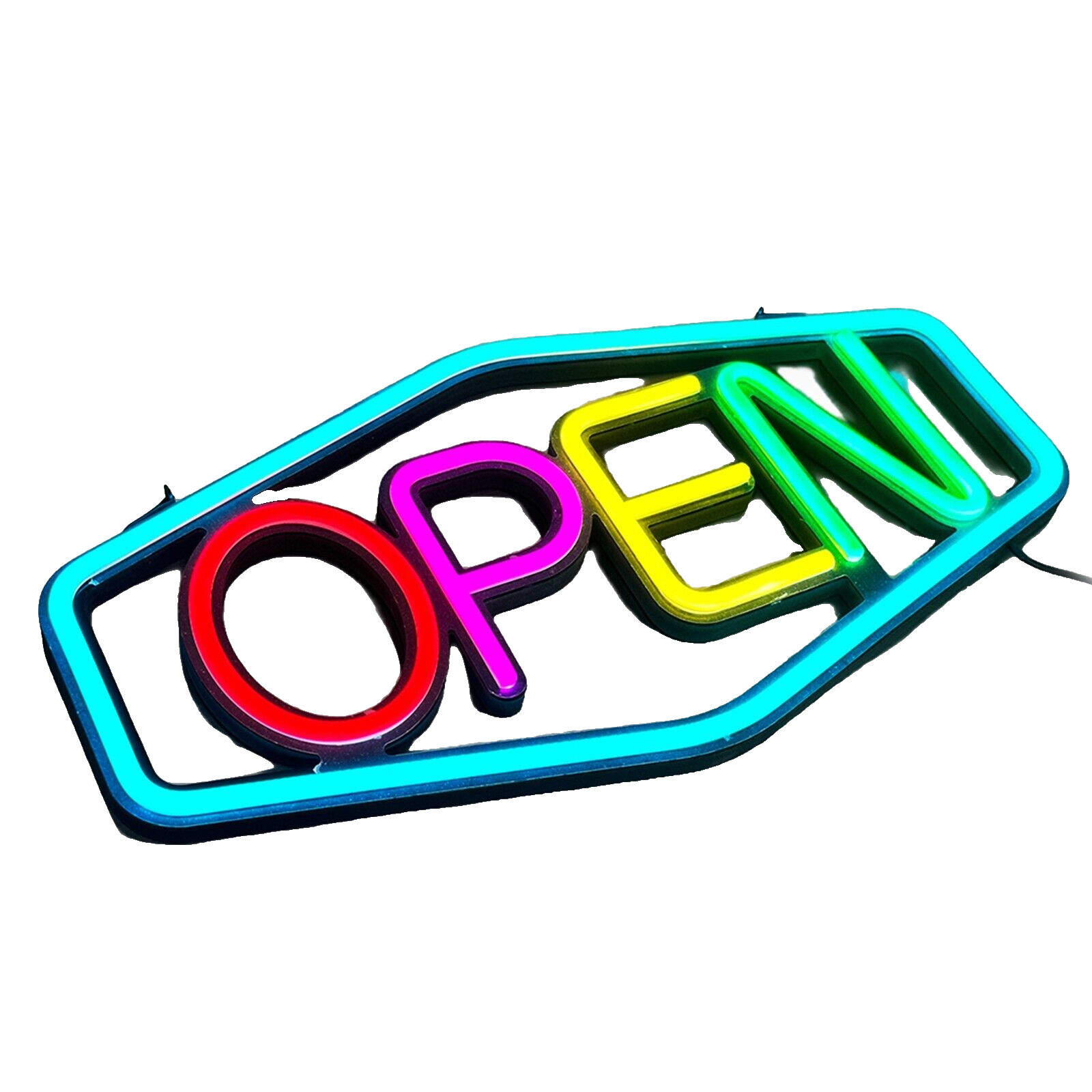 19&Prime; W LED Business OPEN Sign, 4 Colors