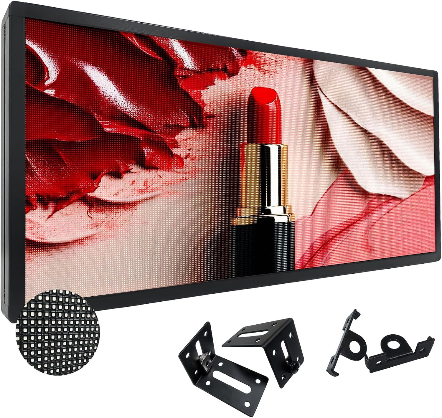 P3 Full Color LED Scrolling Sign, WiFi/USB Control, Brightness Adjustable 40&Prime;x17