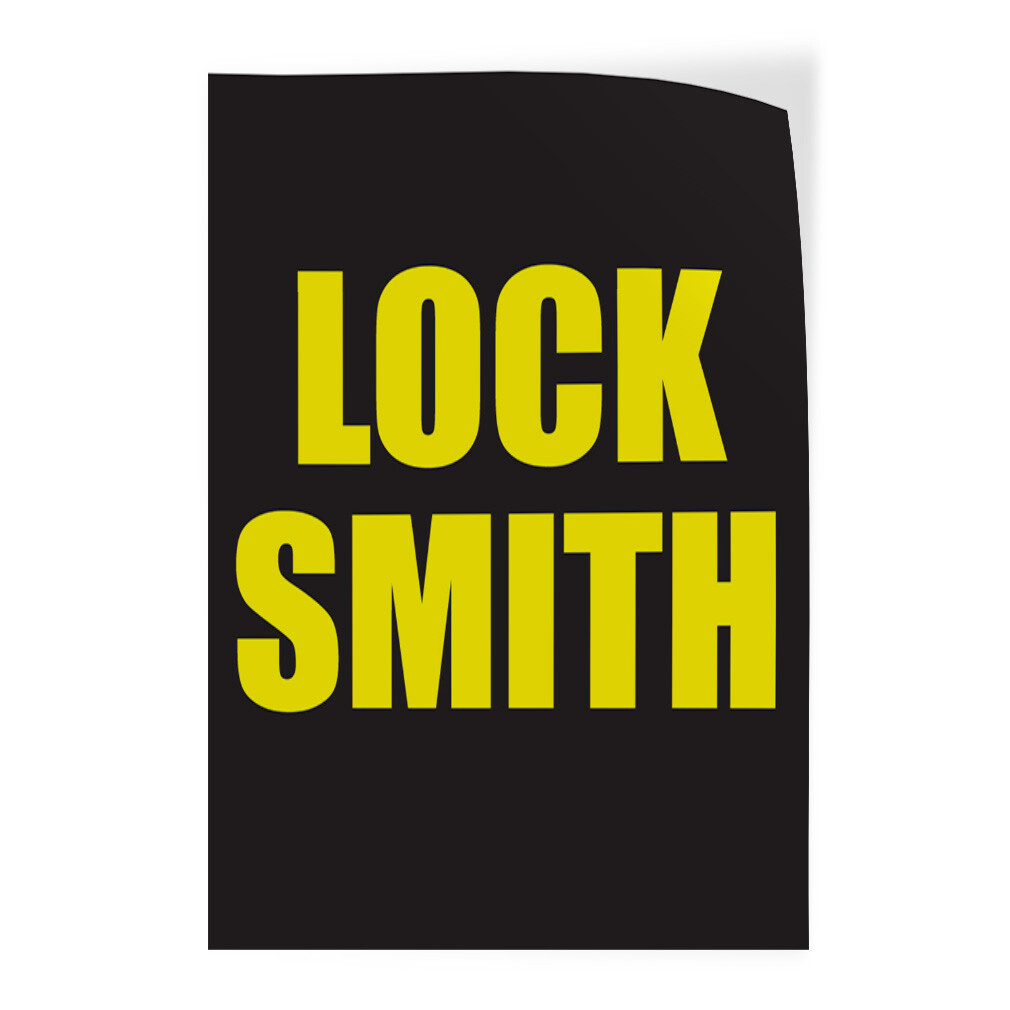 Door Decals Vertical Vinyl Stickers Multiple Sizes Lock Smith Promotion Business