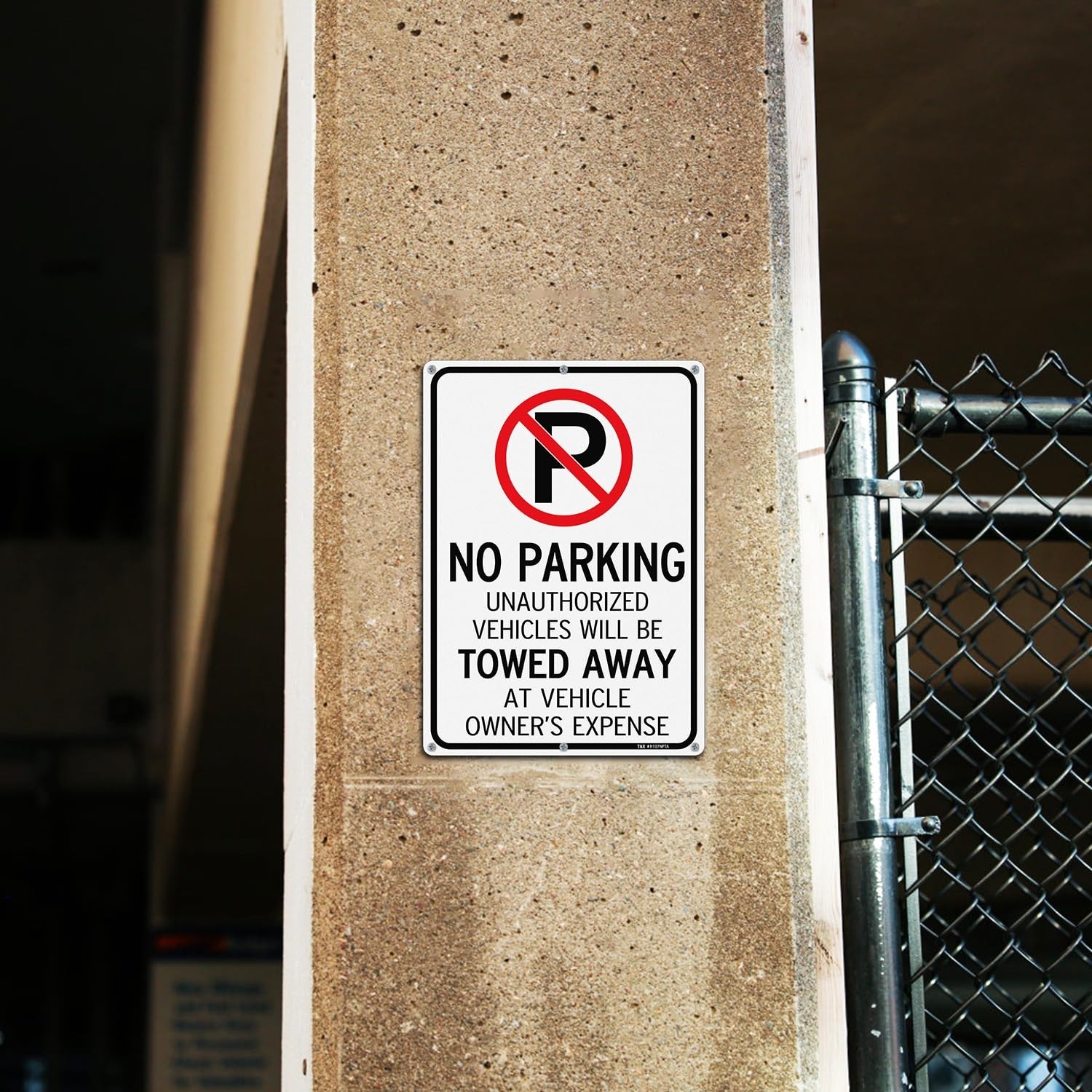 No Parking Sign – Unauthorized Vehicles Towed Away At Vehicle Owner&rsquo;s Expense…