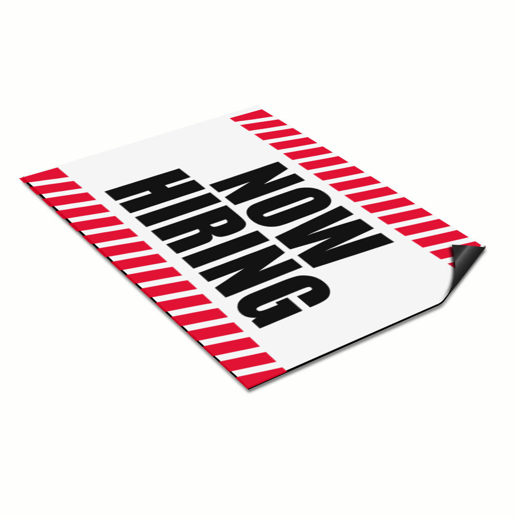 Car Magnet Set of 2 Now Hiring Business E Car Advertising Industrial Sign