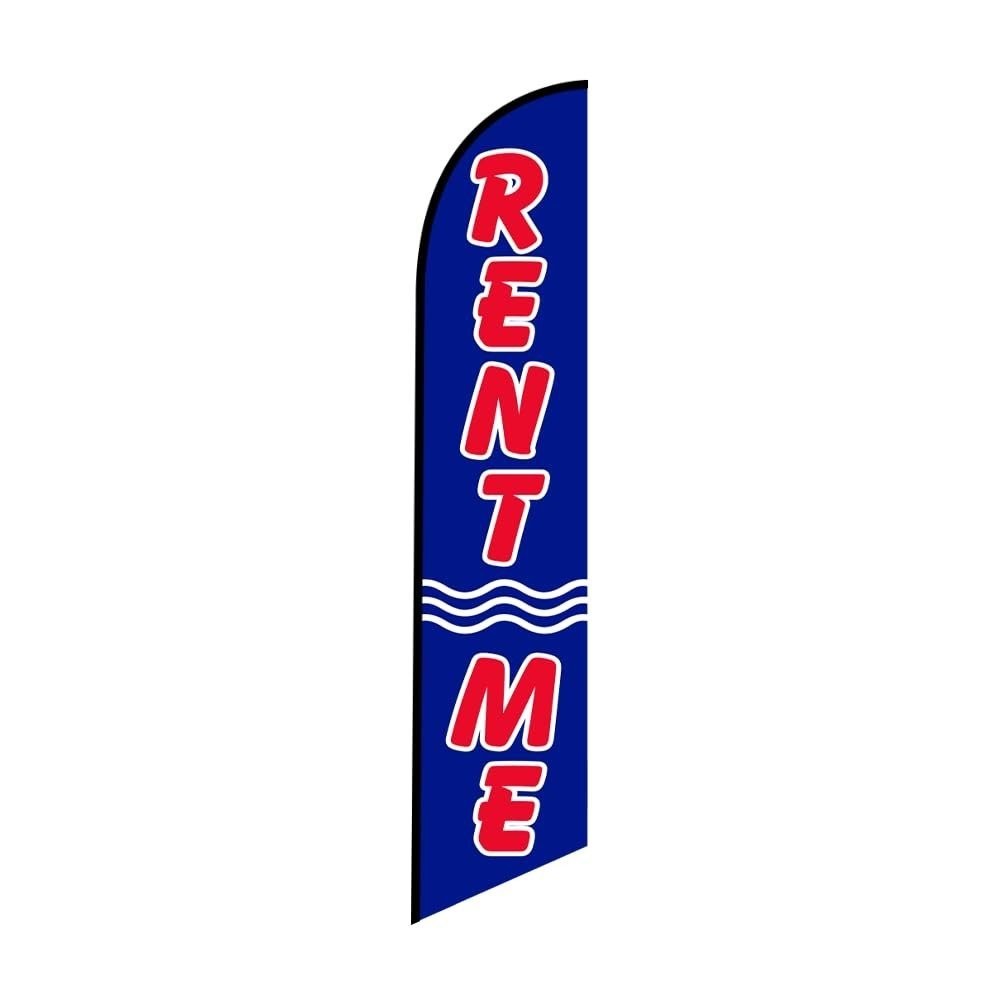(Pack of 3) Tall Swooper Feather Flags (Rent Me, Now Renting, Available) for…