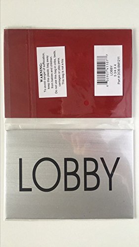 LOBBY FLOOR SIGN (BRUSHED ALUMINUM)-REF24-1027
