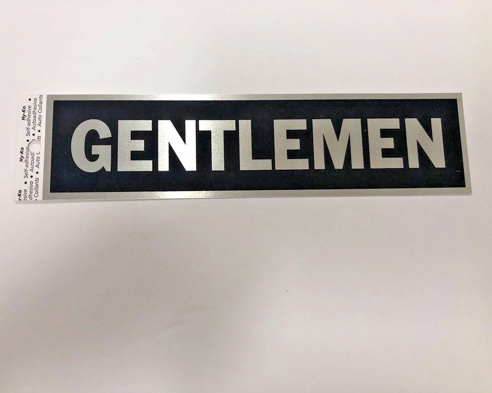 Hy – Ko Self Adhesive Aluminum Sticker Decal Sign Business Building Door 8&Prime; x 2&Prime;