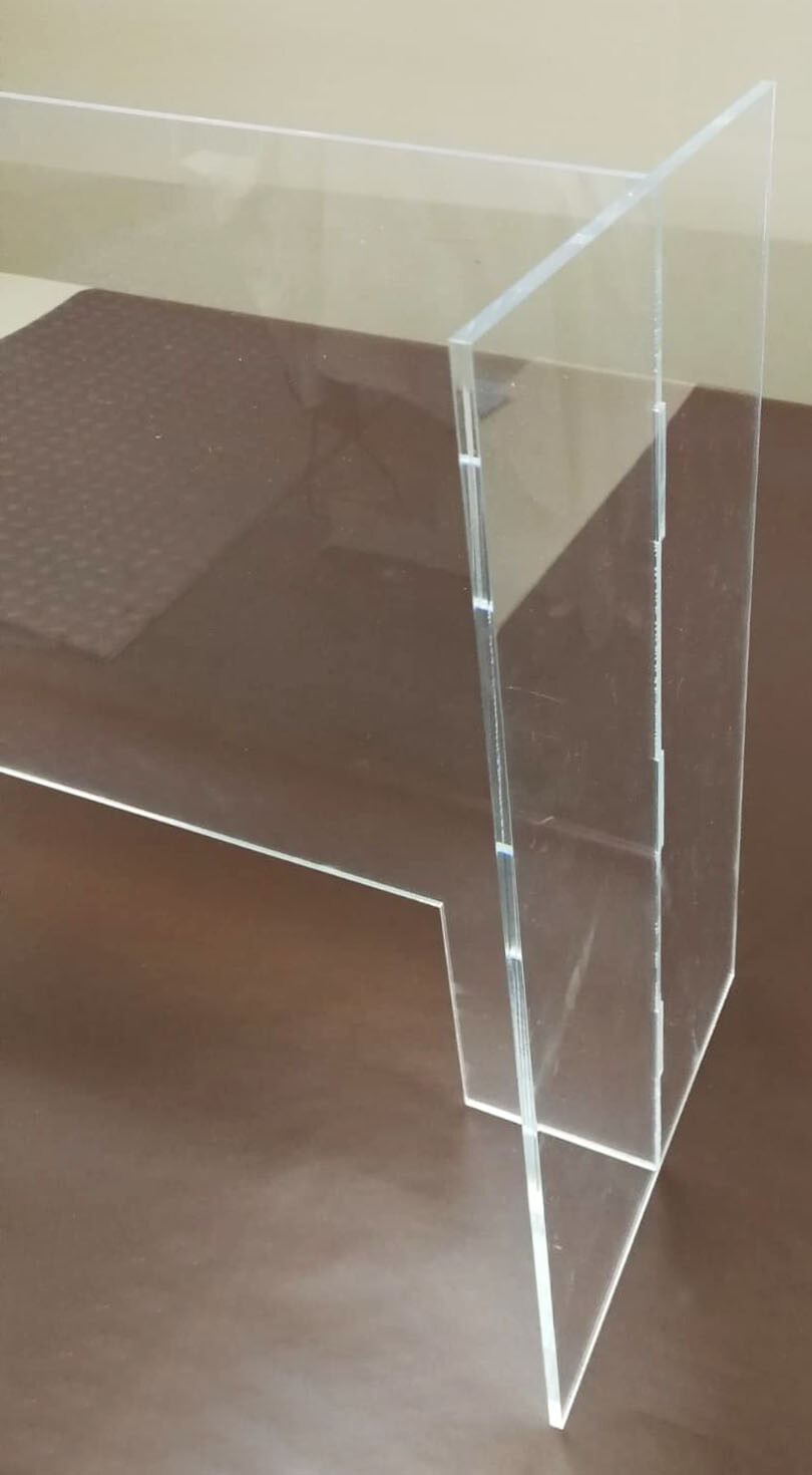 Spuckschutzwand – 0 3/16in Plexi Stellscreen -trennwand – Spuck-Schutz 23 5/8×27