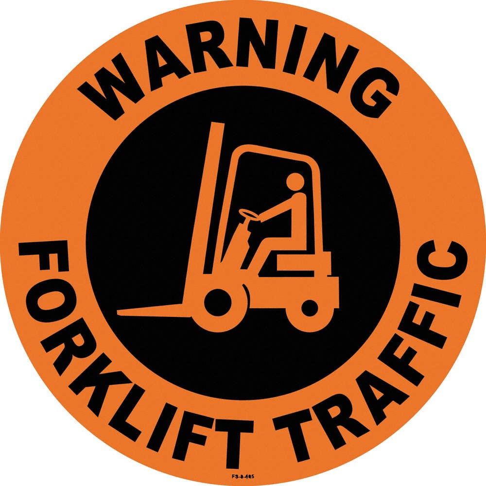 STRANCO INC FS-8-805 Anti-Slip Floor Sign,8 inx8 in,Vinyl,PK2 484P66