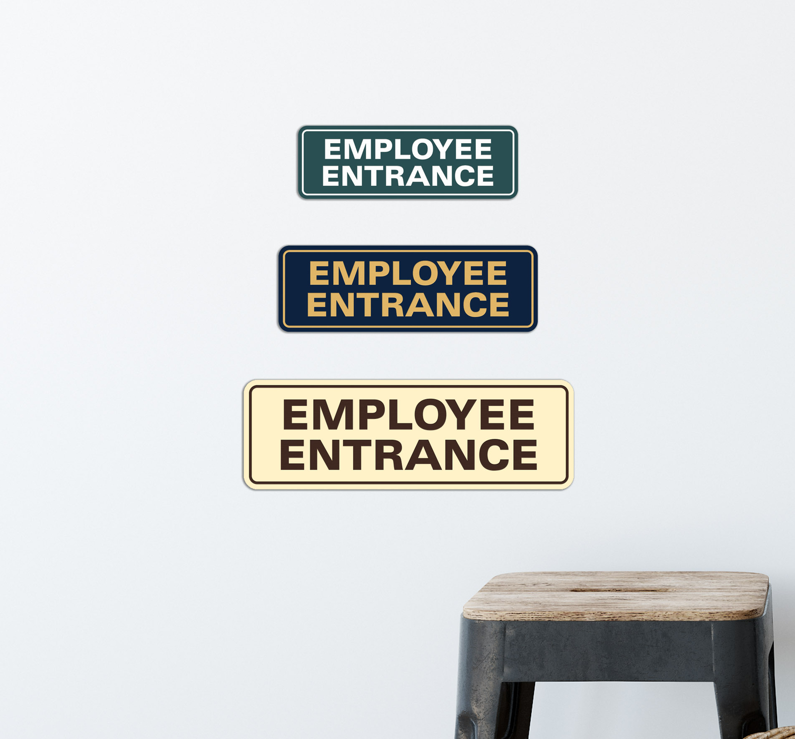 Standard Employee Entrance Sign