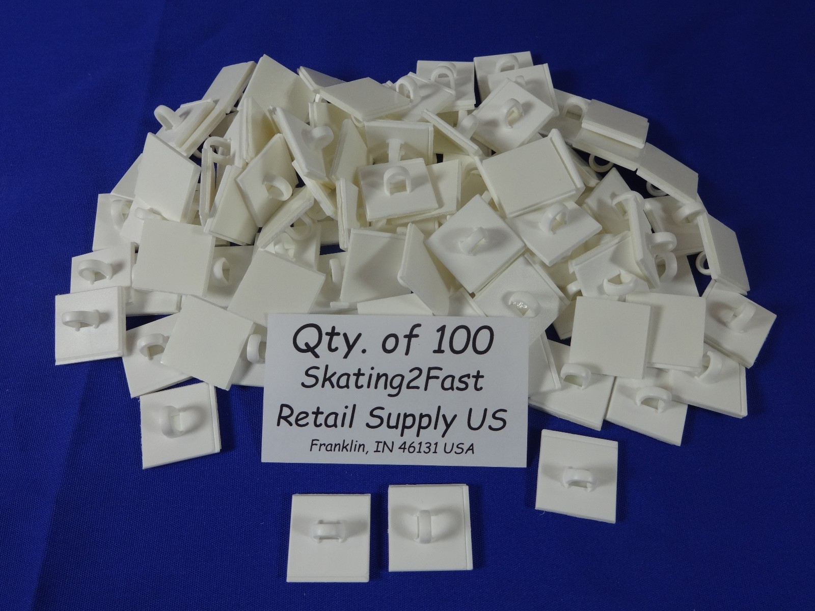 100 Qty Drop Ceiling Suspension Loop With 2-Sided Foam Tape Lightweight Signage