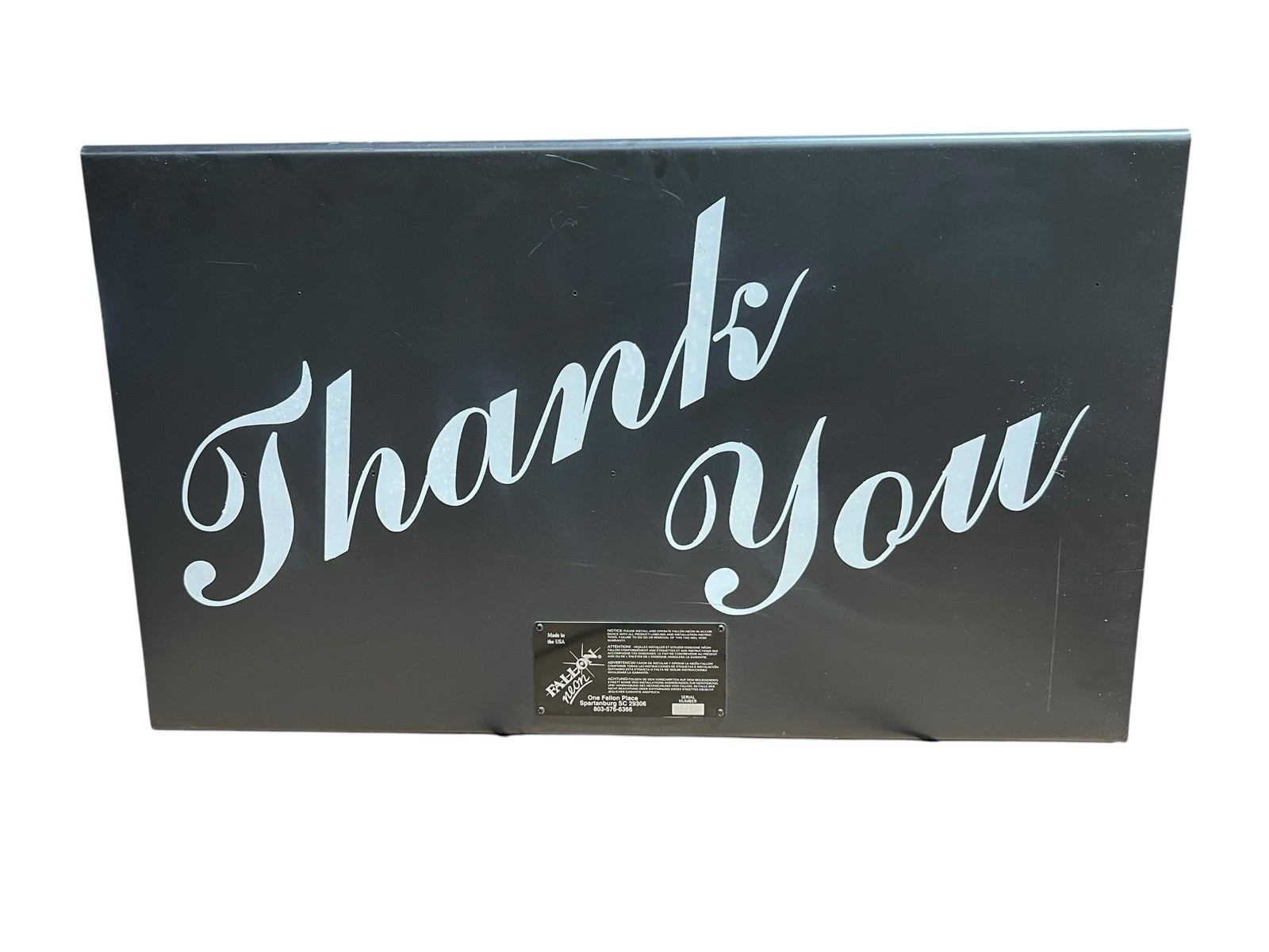 Fallon Real Neon Open Sign 33” x 19.5” Business Bar Restaurant Window Vintage