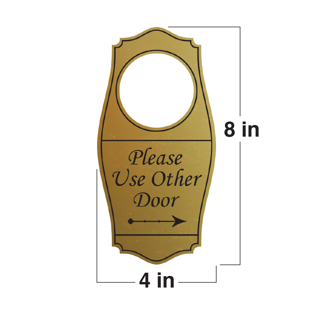 Signs ByLITA Please Use Other Door Door Hanger