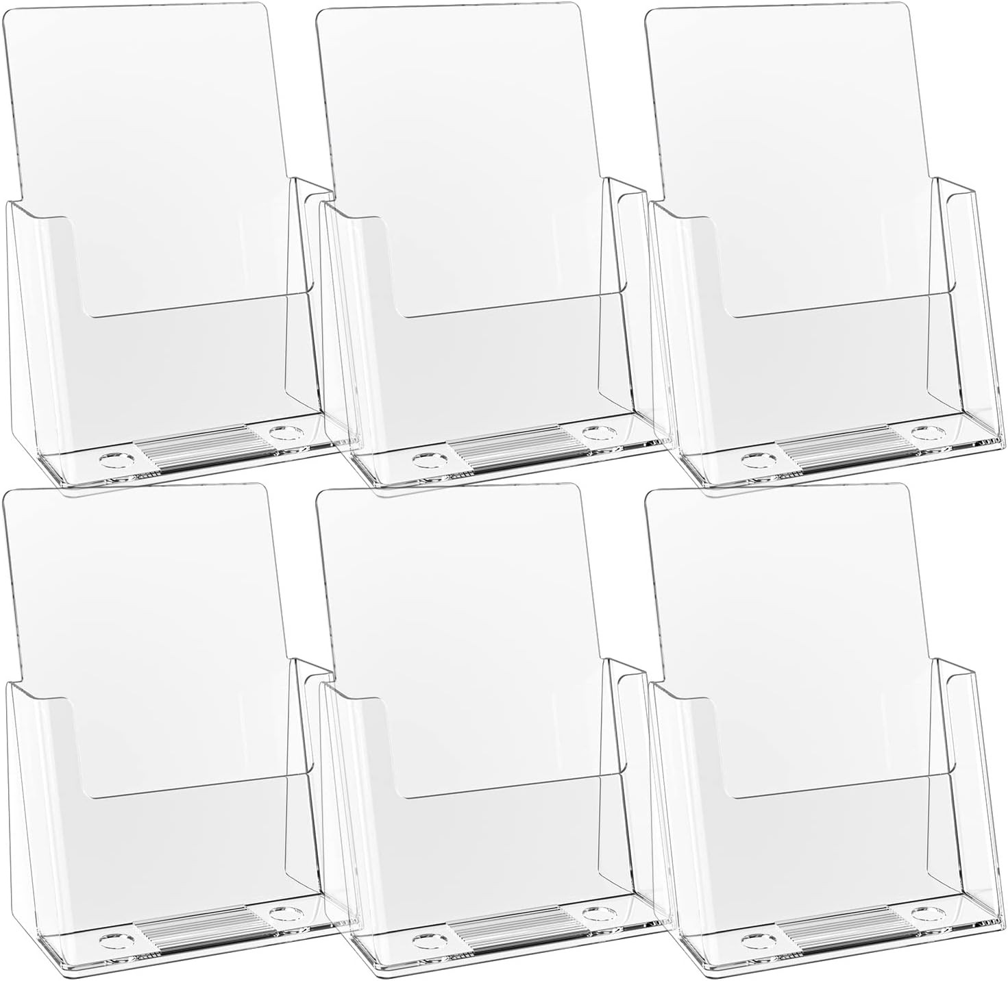 6 Pack 6 » x 9 » Acrylic Brochure Holder,wide brochure leaflet booklet literatur
