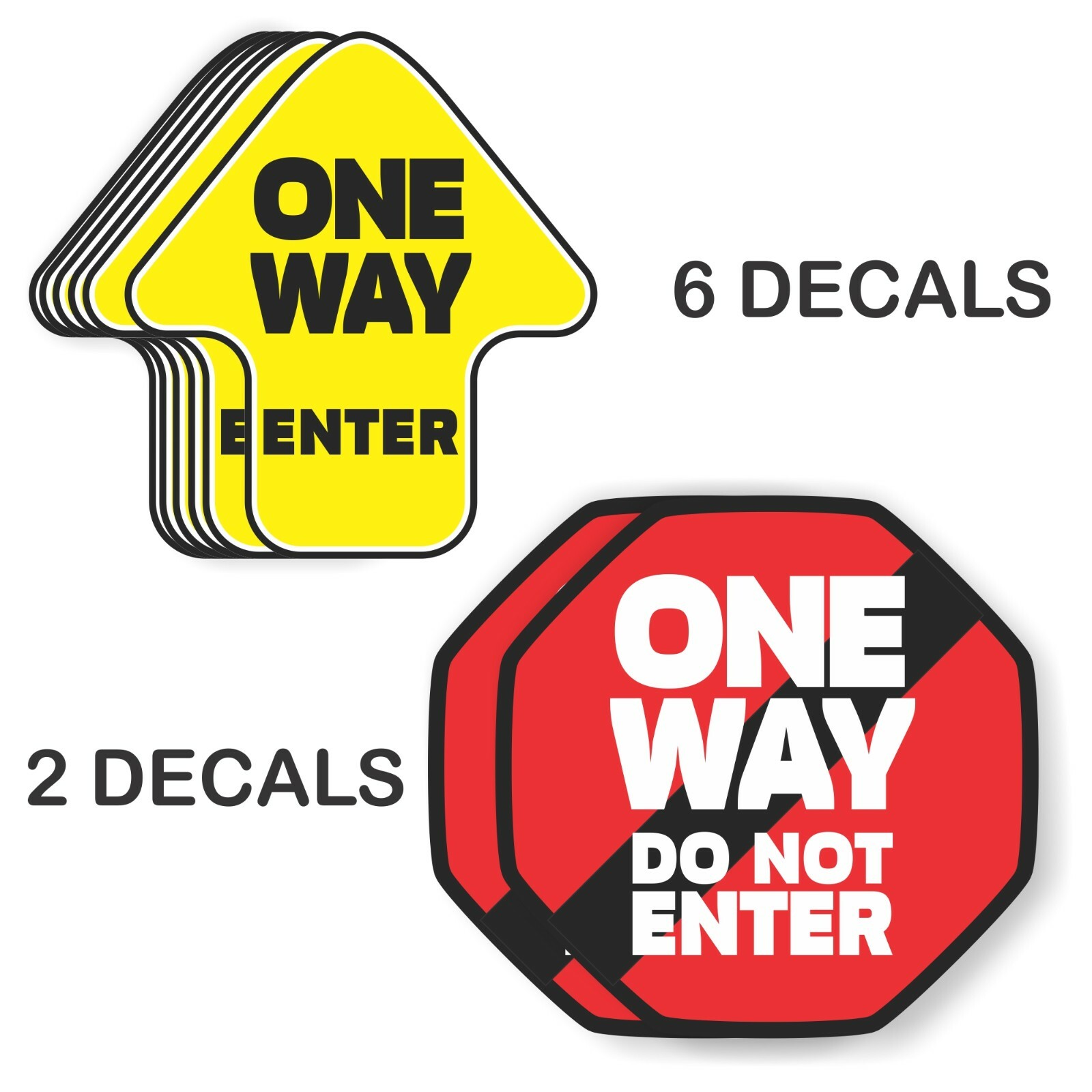 Arrow Do Not Enter Social Distancing Floor Decal Carpet 20 Pack School Vinyl