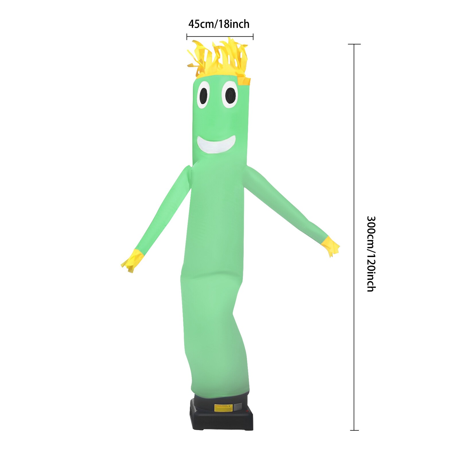 10ft Dancing Inflatable Air Dancer Promotional Figure Green Plaid
