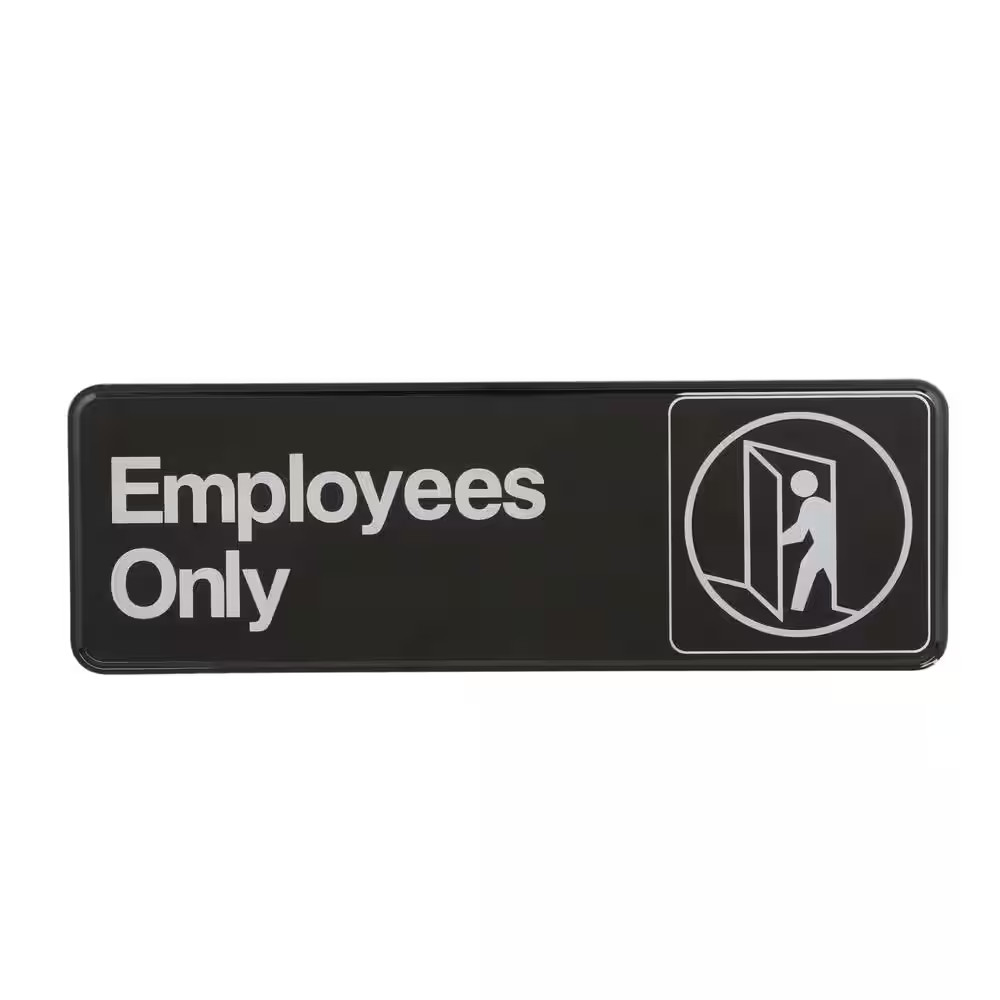 Employees Only Sign