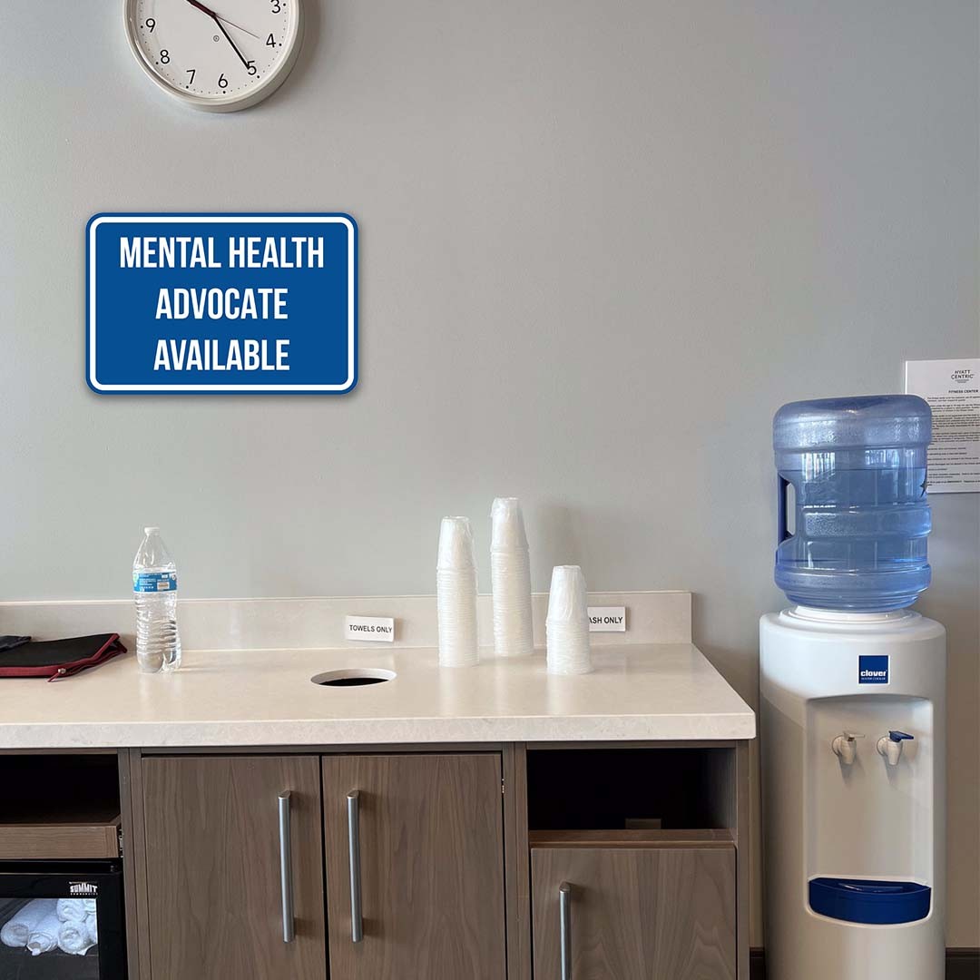 Classic Framed Plus Mental Health Advocate Available Door or Wall Sign