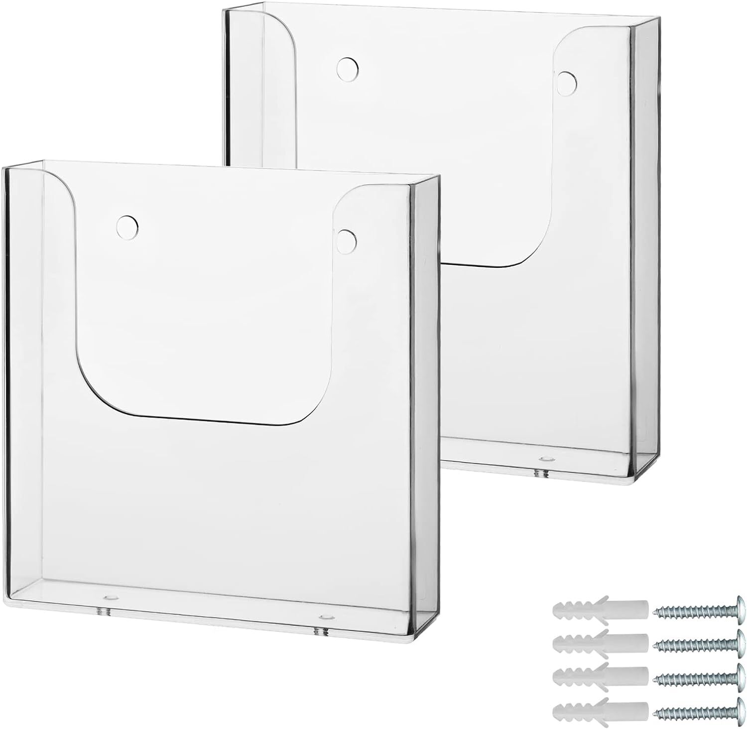 Brochure Holder Wall Mount ,6 x 9 Inches Acrylic clear