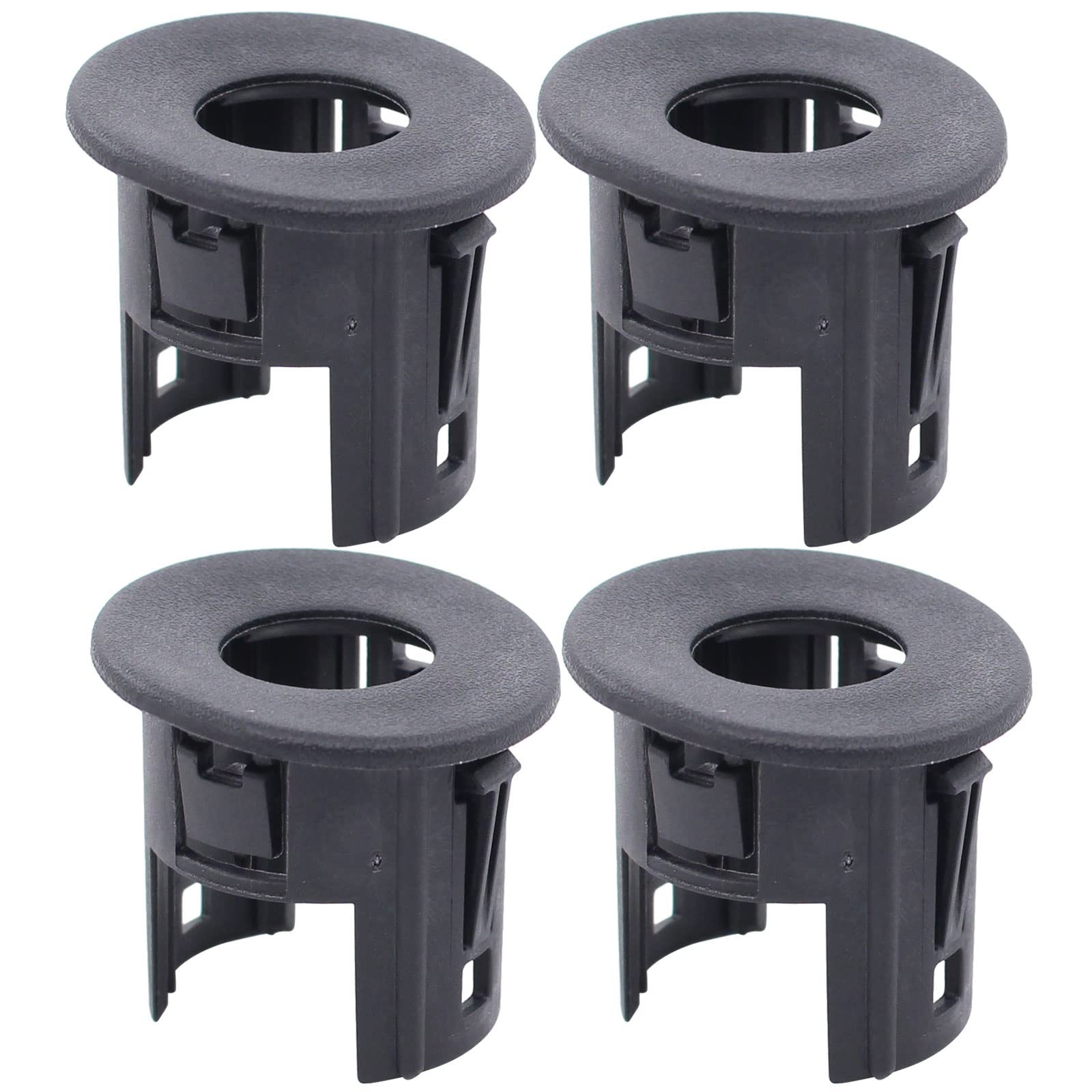 NewYall 4Pcs Black Rear Bumper Parking Aid Assist Sensor Bracket Bezel