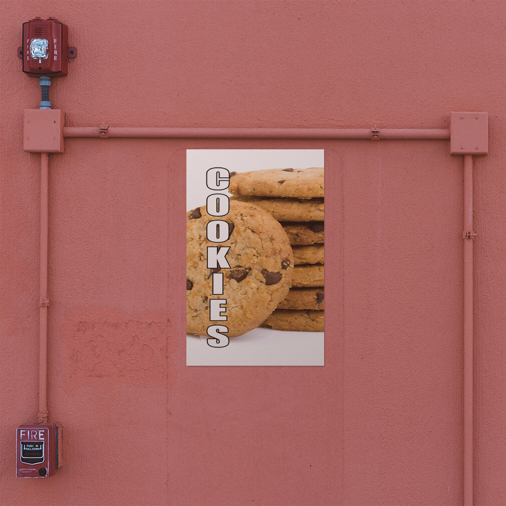 Door Decals Vertical Vinyl Stickers Multiple Sizes Cookies Food and Drink Vinyl