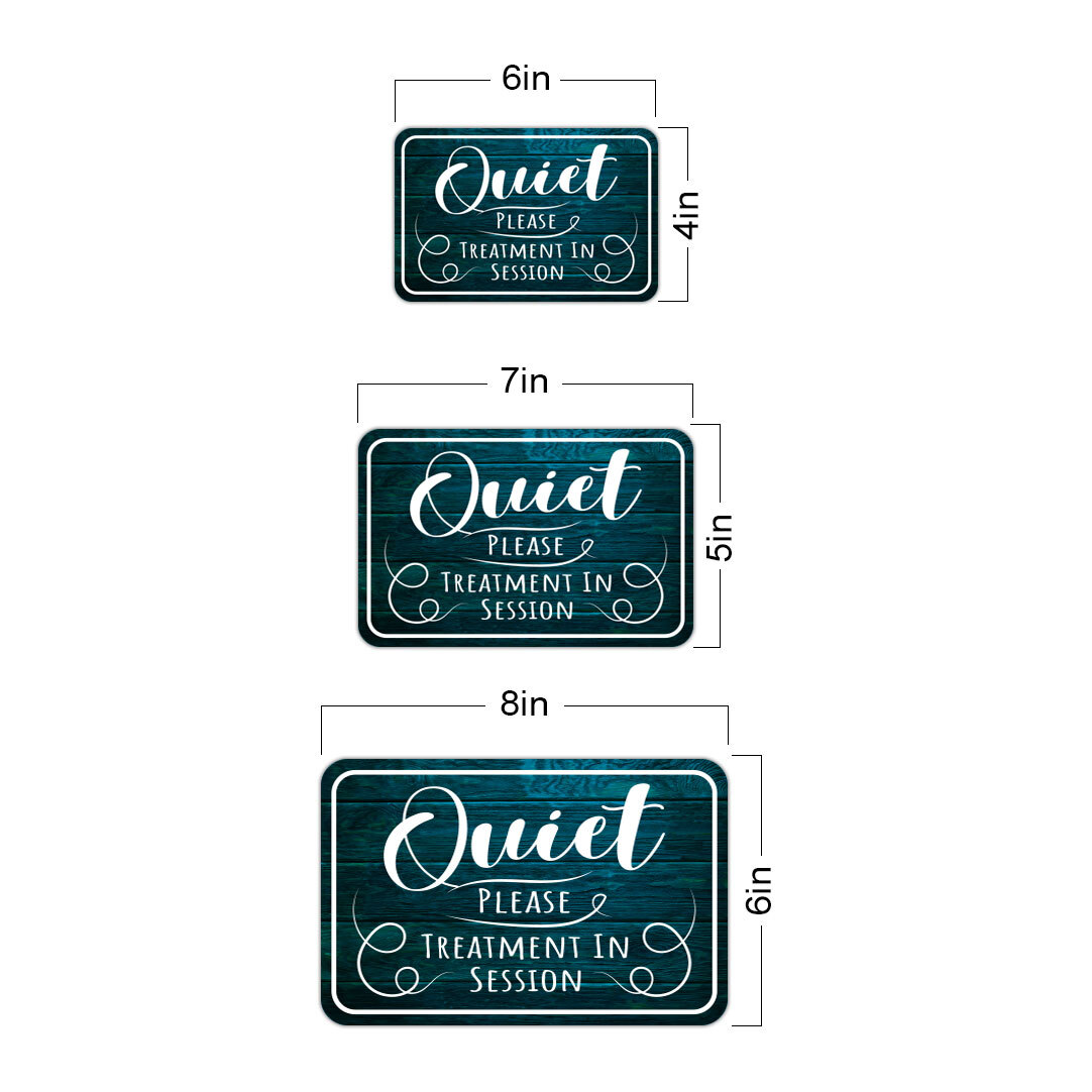 Classic Framed Plus Quiet Please Treatment In Session Door or Wall Sign