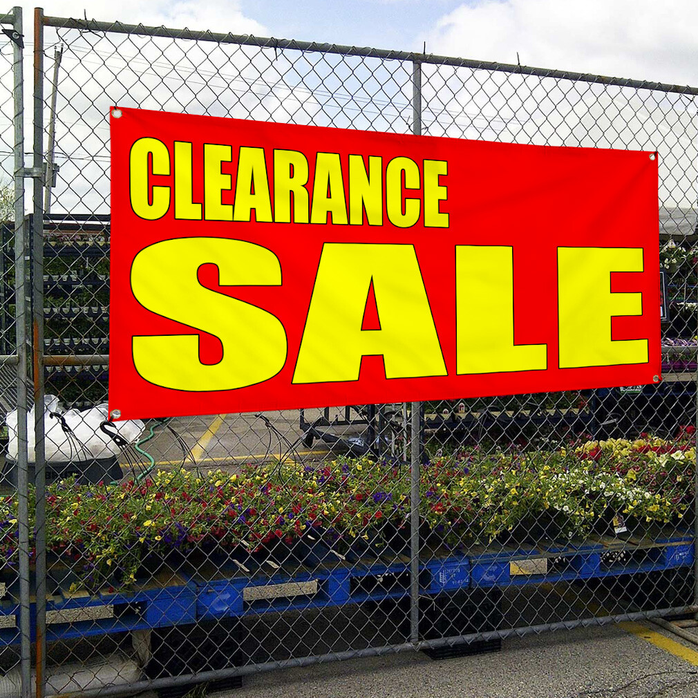 Vinyl Banner Multiple Sizes Clearance Sale Style 2 Business Sales Outdoor