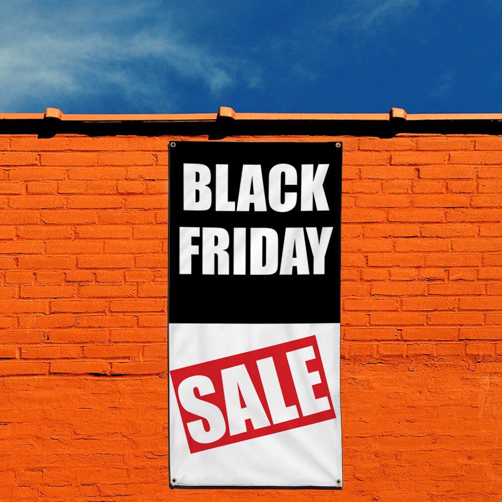 Vertical Vinyl Banner Multiple Sizes Black Friday Deal Business Business Outdoor