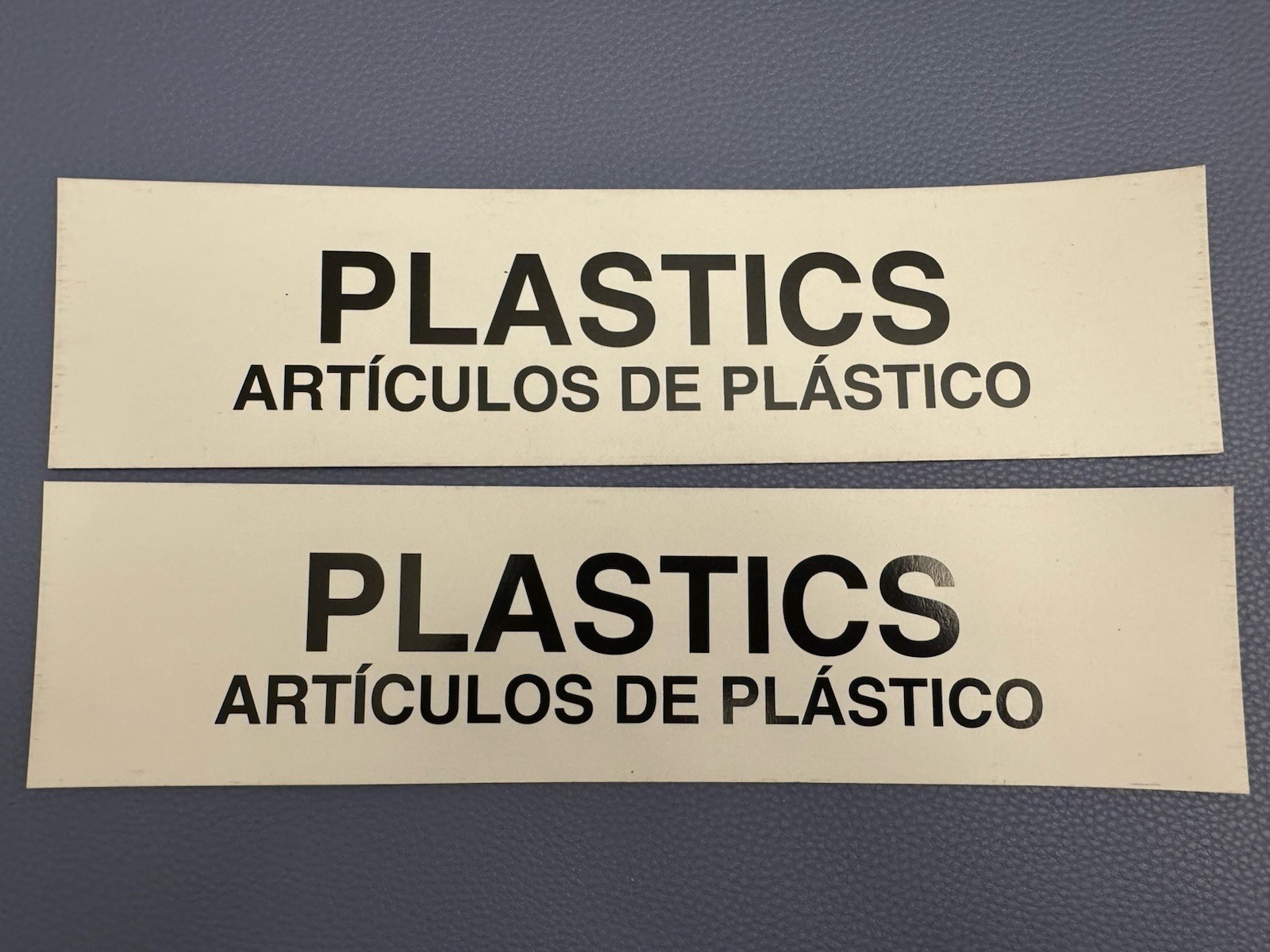 Lot 2 PLASTICS Big 12” Glossy Magnet Sticker Sign Retail Advertising Quality