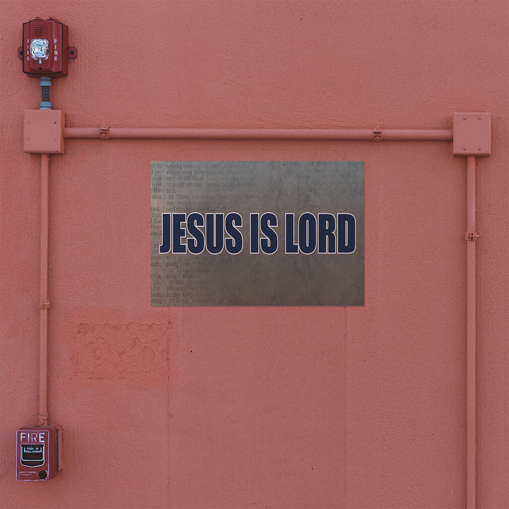 Decal Stickers Jesus Is Lord Outdoor Advertising Printing A Store Sign Label