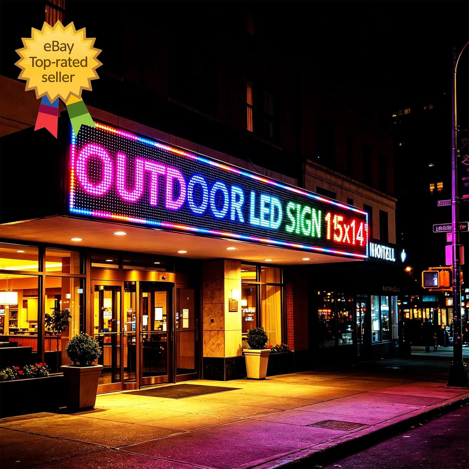 HS Programmable Led Sign Scrolling Outdoor Digital Display Screen P10 115X14….