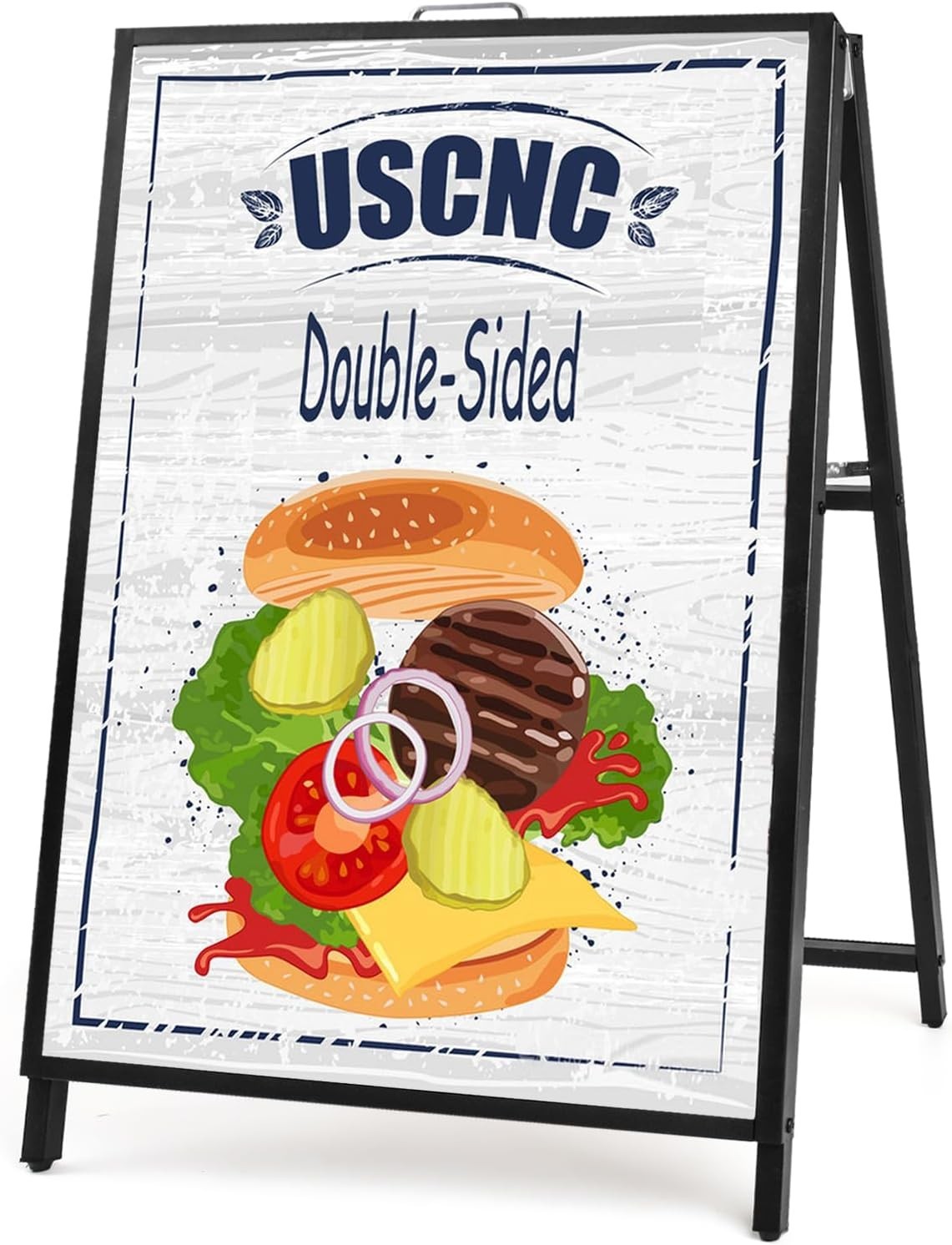 24 x 36 Inch A Frame Sign Double-Sided Folding Sandwich Board Heavy Duty