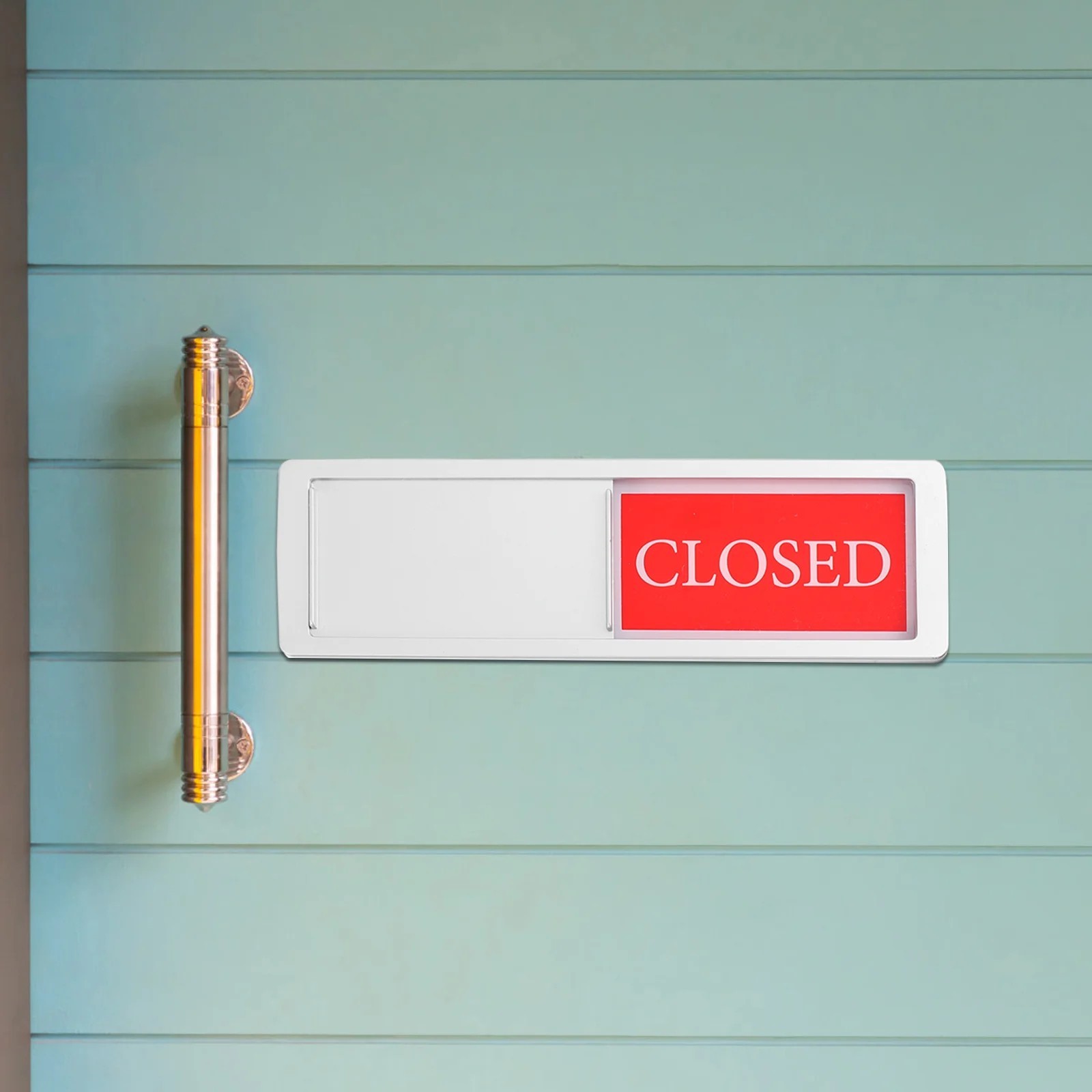 Open and Closed Signs for Business Two-Sided Large Storefront Shop Salon