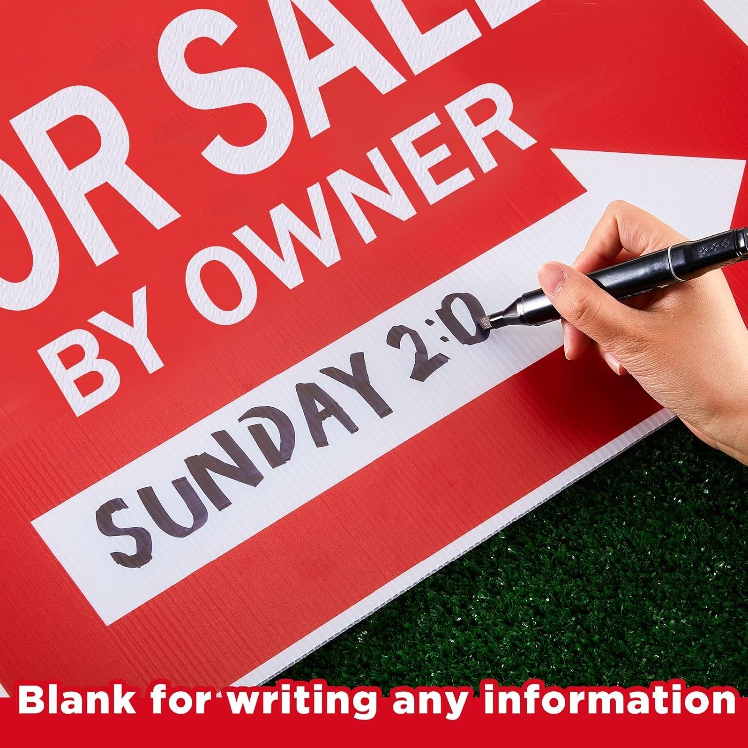 Weatherproof Open House Yard Signs with Enhanced Visibility – 7 Pcs Included