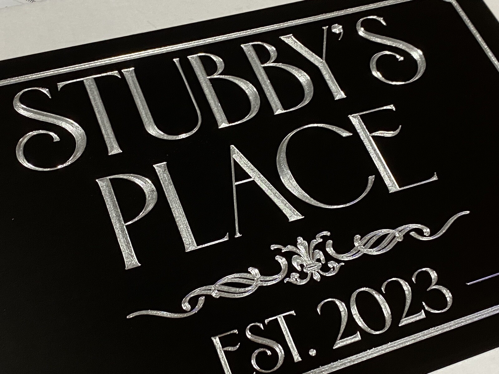 Engraved Personalized Custom Company Business Street Address Metal Sign 15×9.5