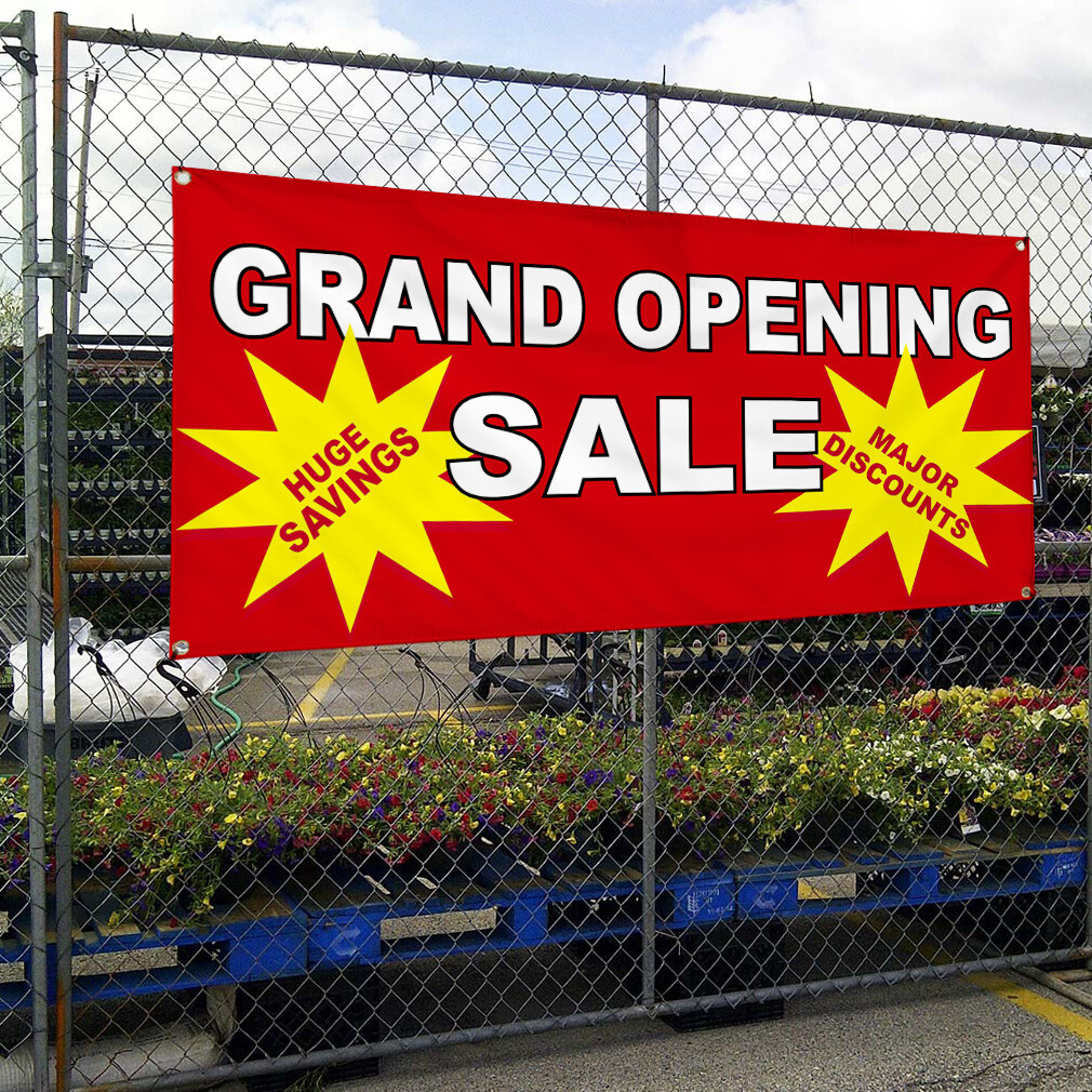 Vinyl Banner Multiple Sizes Business Outdoor Weatherproof Industrial Yard Signs