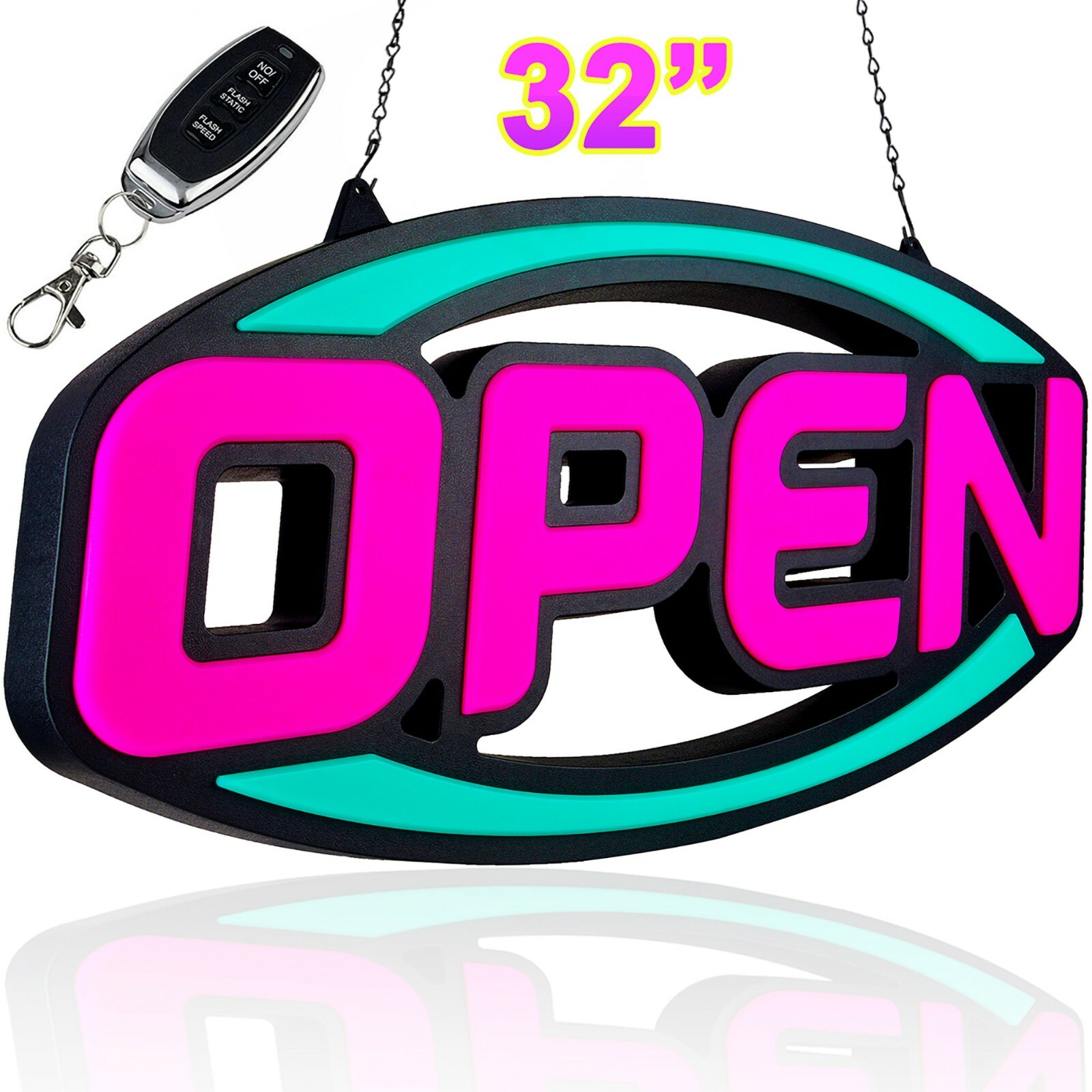 Large LED Neon Open Sign 32&Prime; Light Bright for Restaurant Bar Store Shop Market