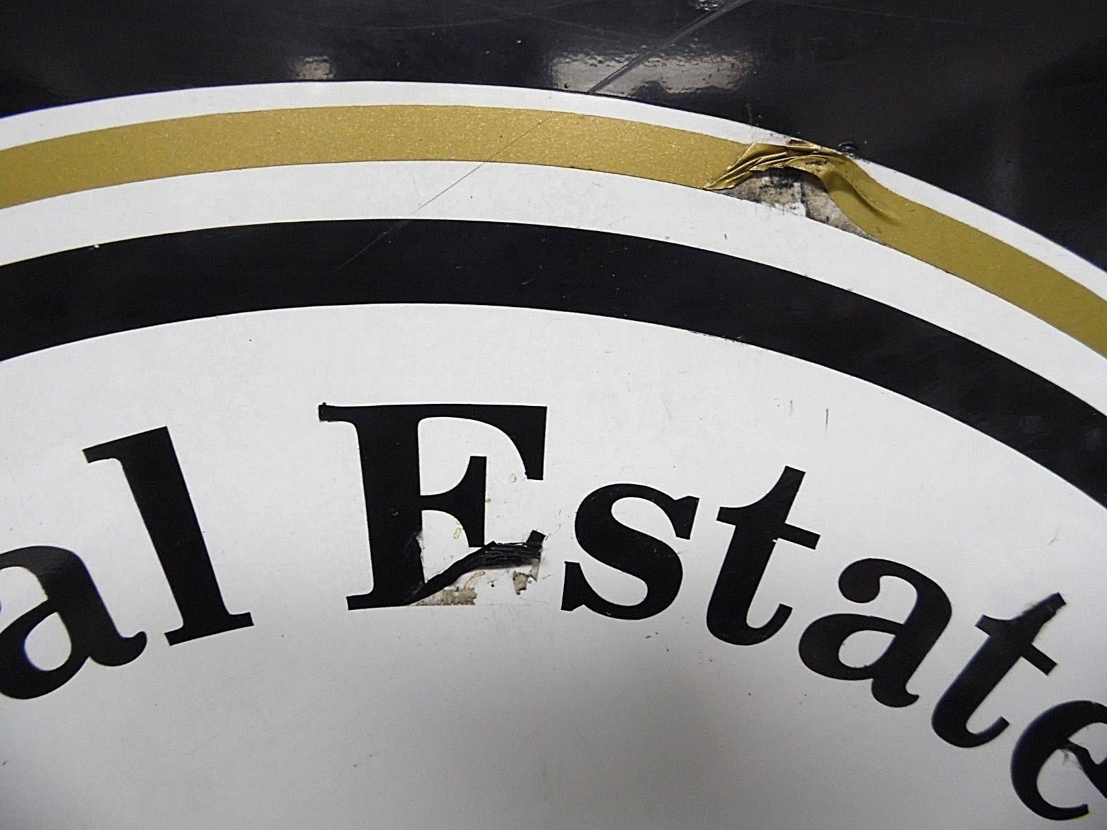 Vintage KEY REAL ESTATE SERVICES OFFICE Tin Sign 36&Prime; x 24&Prime; Original