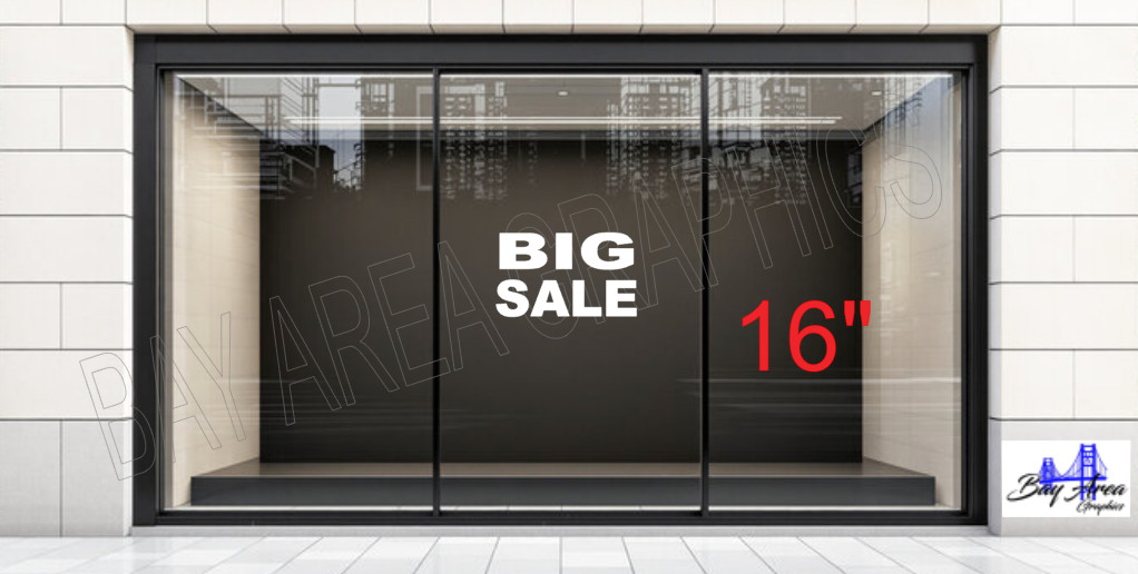 STORE BIG SALE SIGN VINYL DECAL WINDOW EXTERIOR WATERPROOF MADE WITH ORACAL 651