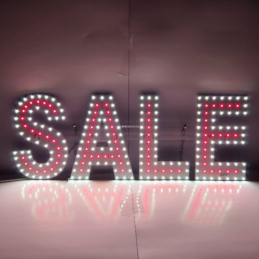 EPL Signs SALE Red LED Sign Business 8&Prime;x22&Prime; Remote 2G Blinking Mode