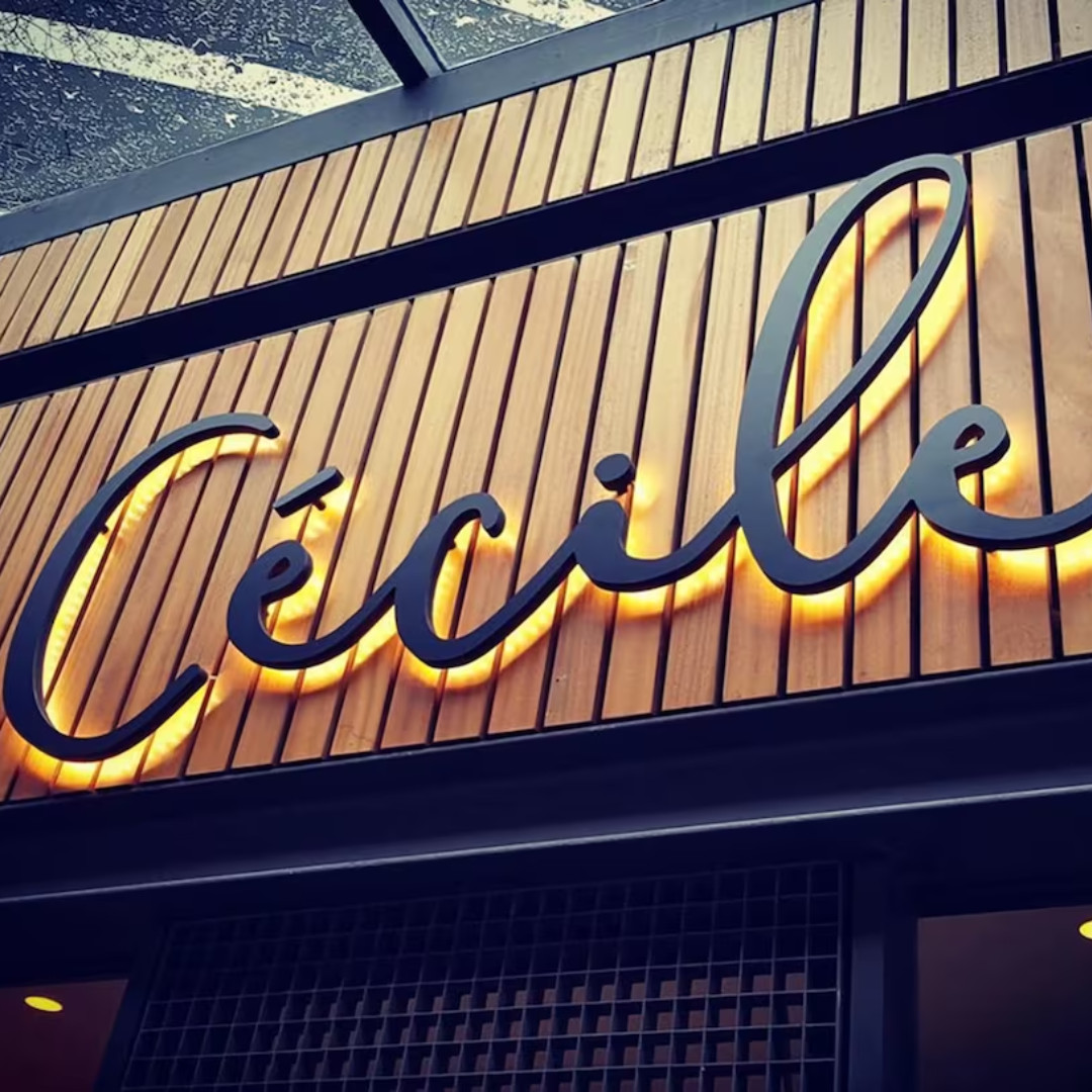 Custom Business Signage LED Metal 3D Letter Backlit Stainless Storefront 3D Sign