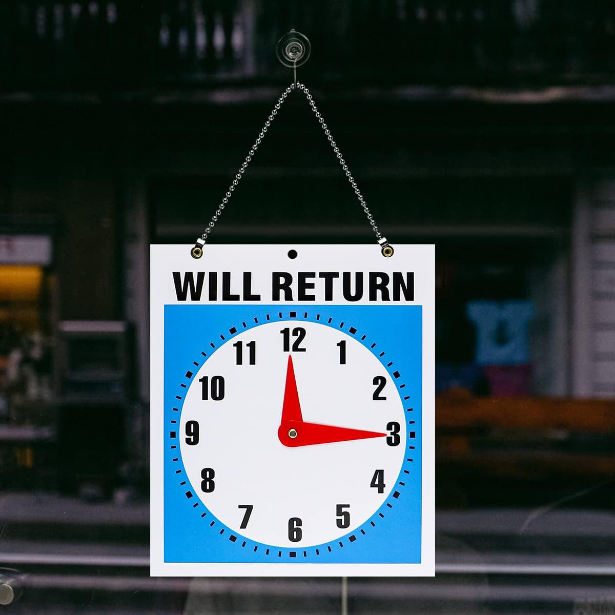 1Pcs Double- Sided Come in/Open/Will Return Sign with Clock Hands Open and C…