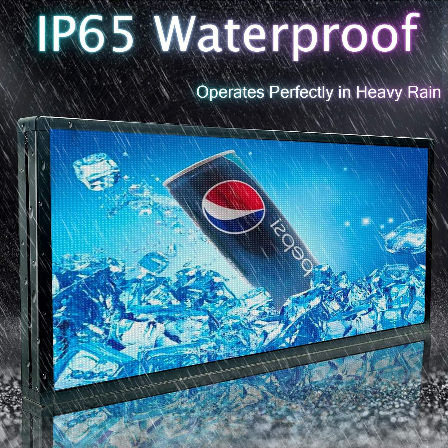 Custom P6 Programmable LED Sign – Outdoor Scrolling Message Board 40&Prime;x17
