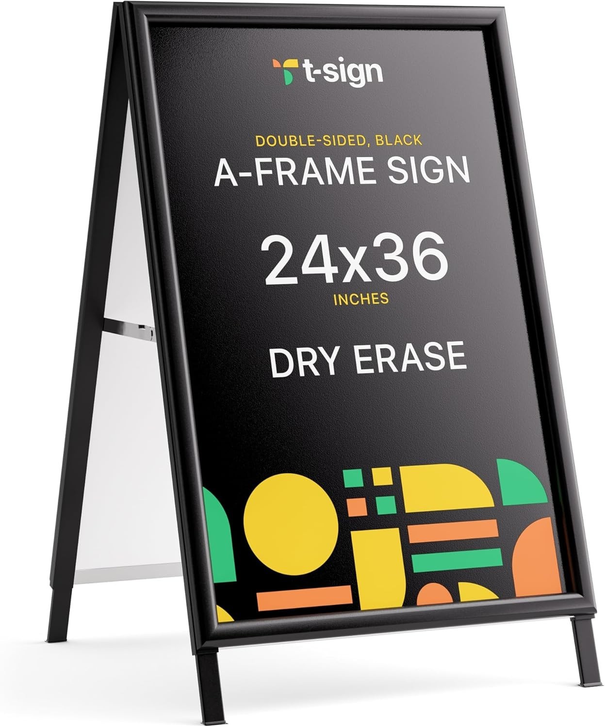 Weatherproof 24×36 A-Frame Sign with Magnetic Dry Erase Surface for Promotions