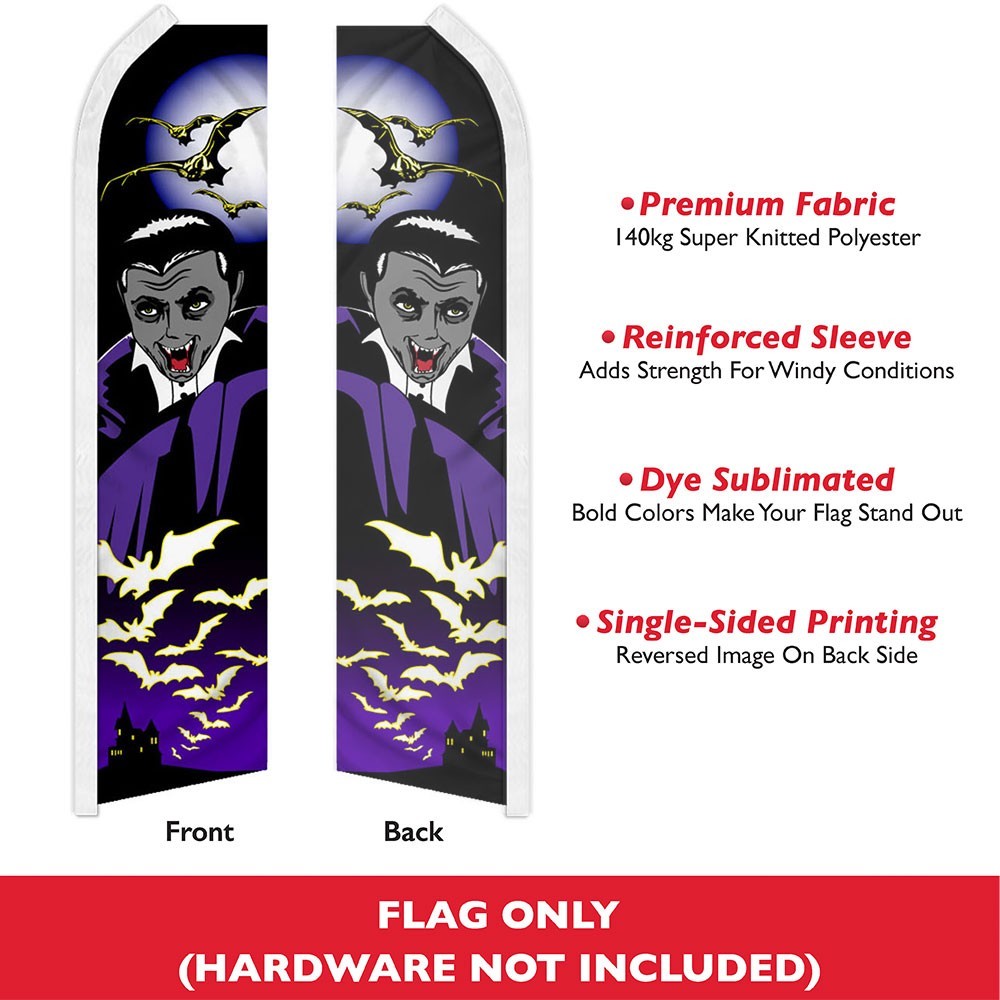Halloween Vampire Swooper Advertising Flag -Ideal for Halloween Theme Park Decor