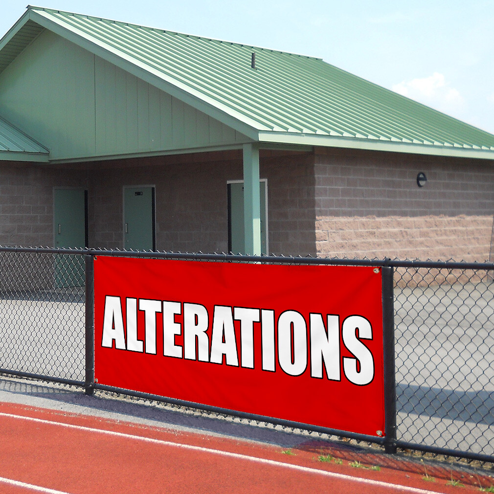 Vinyl Banner Multiple Sizes Alterations Promotion Business Business Outdoor