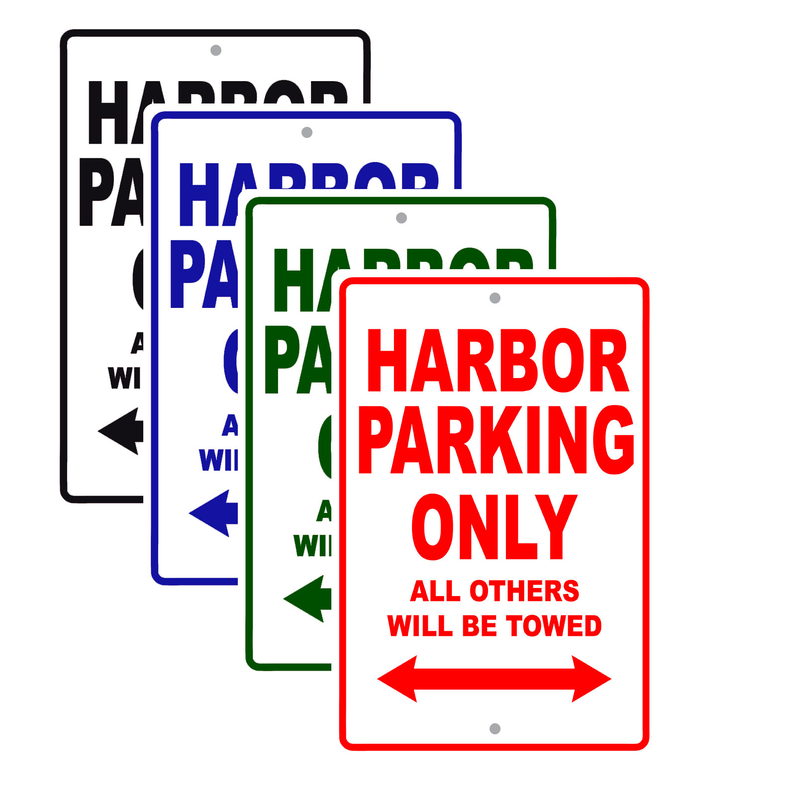 Harbor Parking Only Boat Ship Yacht Marina Lake Dock Aluminum Metal Sign