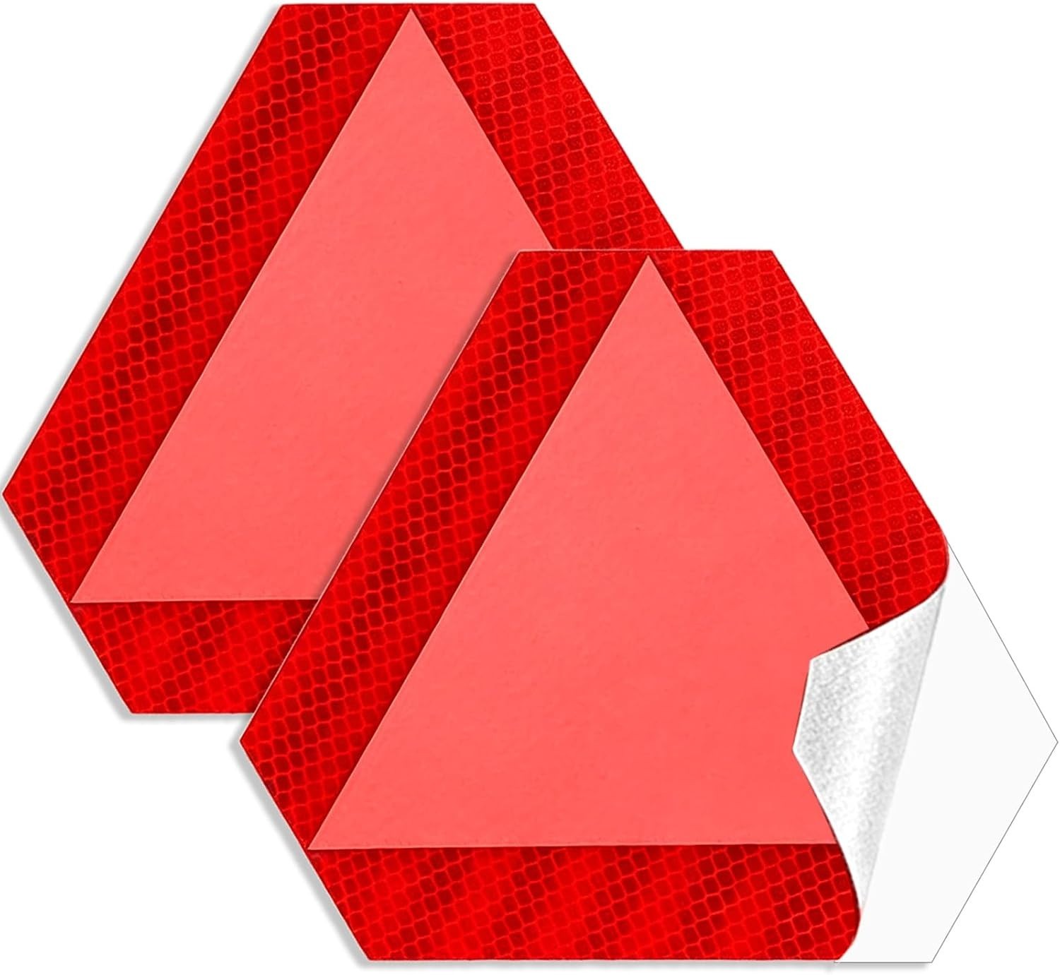 Durable Vinyl Reflective Slow Moving Vehicle Signs – 2 Pack for Cars & Tractors