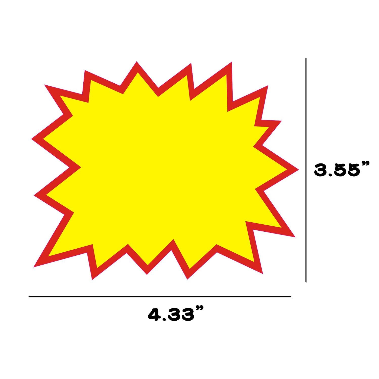 200 PCS Blank Star Shape Retail Sale Signs 4.33 x 3.55 Inch Sale Price Tags for